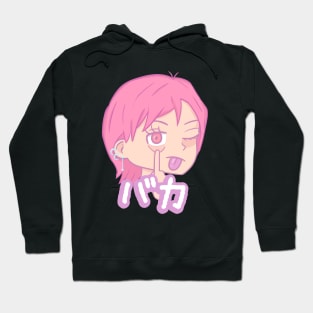 Pink hair girl "Baka" :P Hoodie